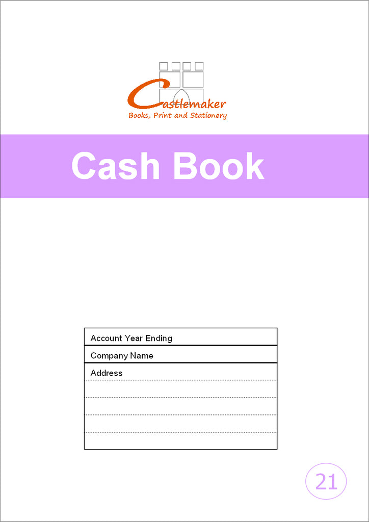 CASH BOOK (A4/32 Pages) C021 (Simple Sales & Purchase Account Ledger)