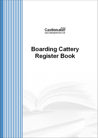 CATTERY RECORD BOOK (A4/32 Pages) C066 (Cat Boarding Register)