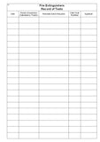 FIRE SAFETY LOG BOOK (A5/20 Pages) F054