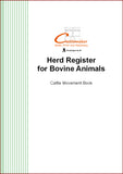 HERD REGISTER FOR BOVINE ANIMALS (A4/32 Pages) M003 (Cattle Movement Book)
