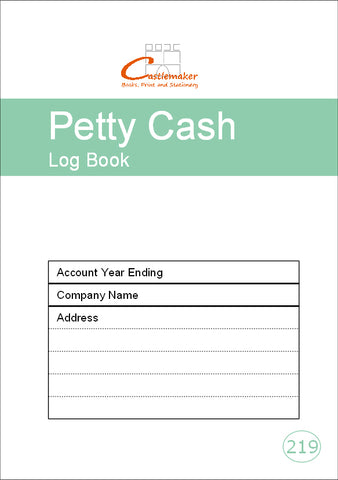 PETTY CASH LOG BOOK (A5/20 Pages) P219 (Expenses Account Ledger)