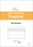 SCHOOL ATTENDANCE REGISTER (A4/32 Pages) S028 (Class Pupil Absence Record)