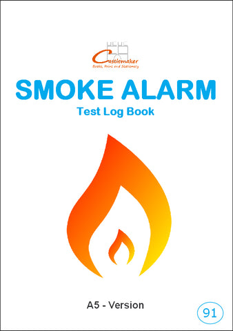 SMOKE DETECTOR TEST LOG BOOK (A5/20 Pages) S091 (Fire Safety Record Book)