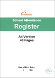 SCHOOL ATTENDANCE REGISTER (A4/48 Pages) S256 (Class Pupil Absence Record)